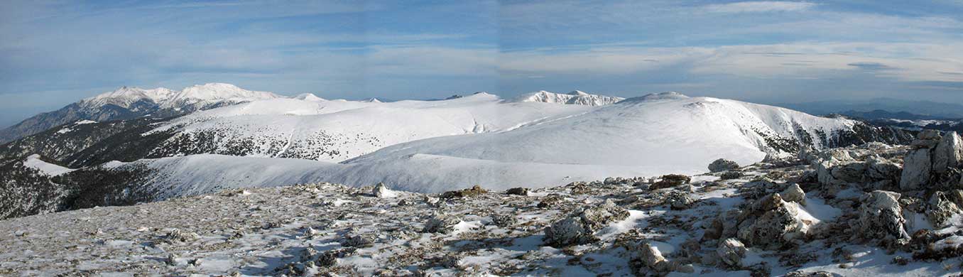 Panoràmica des de la Portella de Mentet